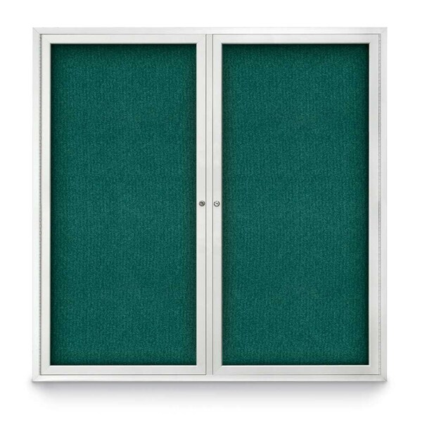 Sliding Door Indoor Enclosed Corkboard, 9
